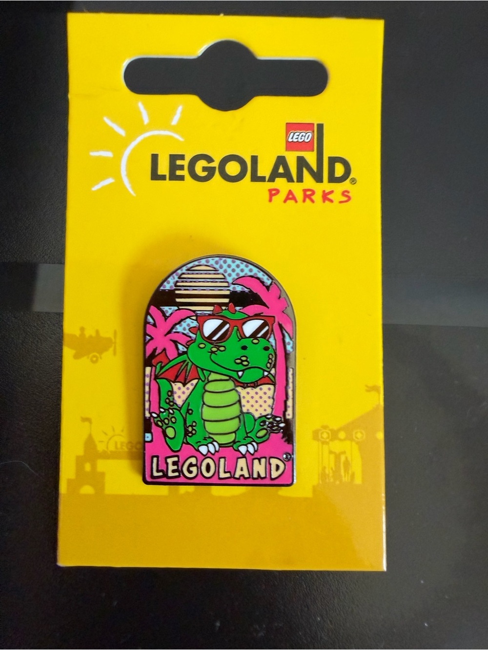 LEGO® LegoLand Green Dragon Enamel Pin - Collectible